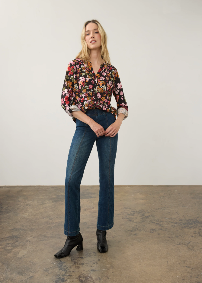 LONG SLEEVE BUTTON UP | FLORAL