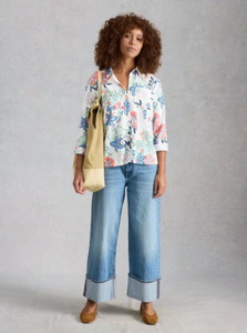 LONG SLEEVE BUTTON UP | SOPHIE-Top-WHITE STUFF-Coriander