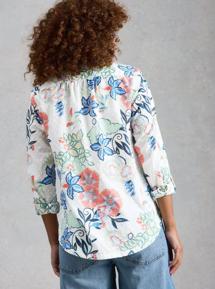 LONG SLEEVE BUTTON UP | SOPHIE-Top-WHITE STUFF-Coriander
