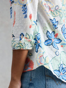 LONG SLEEVE BUTTON UP | SOPHIE-Top-WHITE STUFF-Coriander