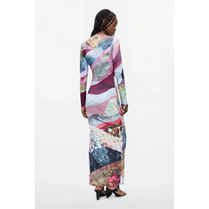 LONG SLEEVE FITTED DRESS-Uncategorised-DESIGUAL-Coriander