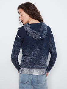 LONG SLEEVE HOODIE SWEATER | REVERSE PRINT-Jackets & Sweaters-CHARLIE B-Coriander