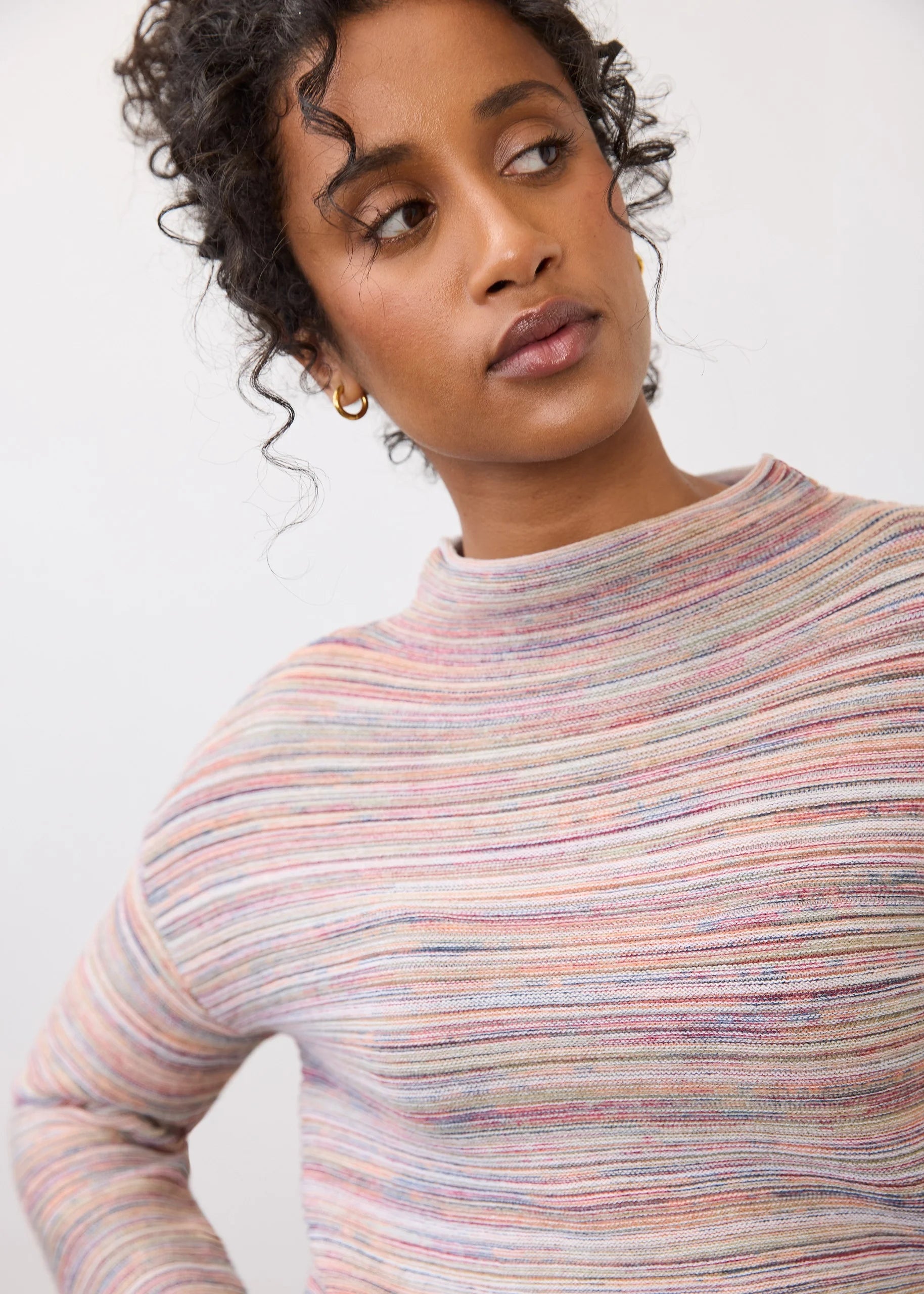 L/S PULLOVER SWEATER | BOAT NECK: SPACEDYE-Jackets & Sweaters-FRENCH DRESSING JEANS-Coriander
