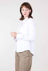 L/S SHIRT | HIDDEN PLACKET-Tops-HABITAT-Coriander