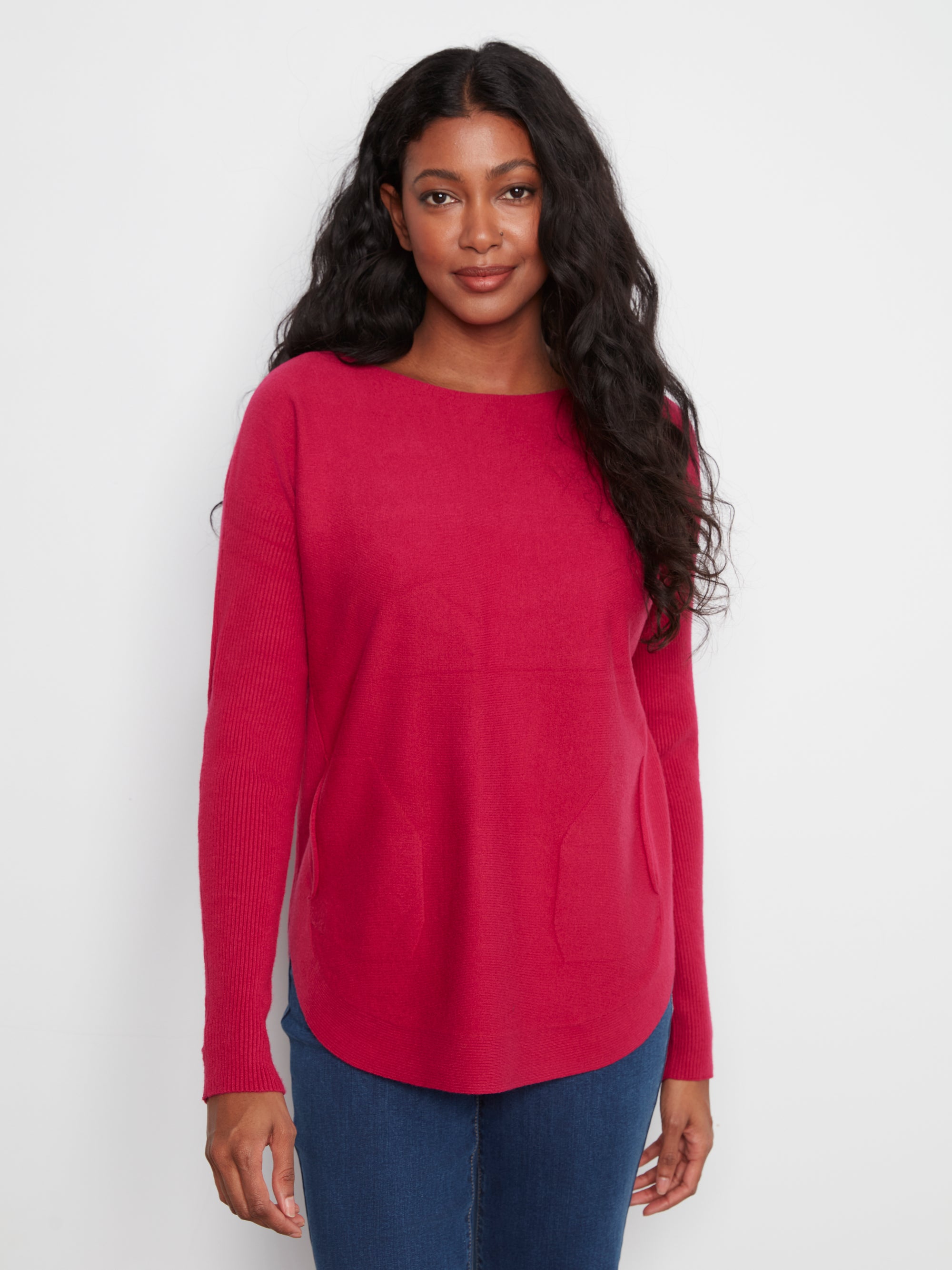 LONG SLEEVE SWEATER | BOAT NECK-Jackets & Sweaters-CHARLIE B-Coriander