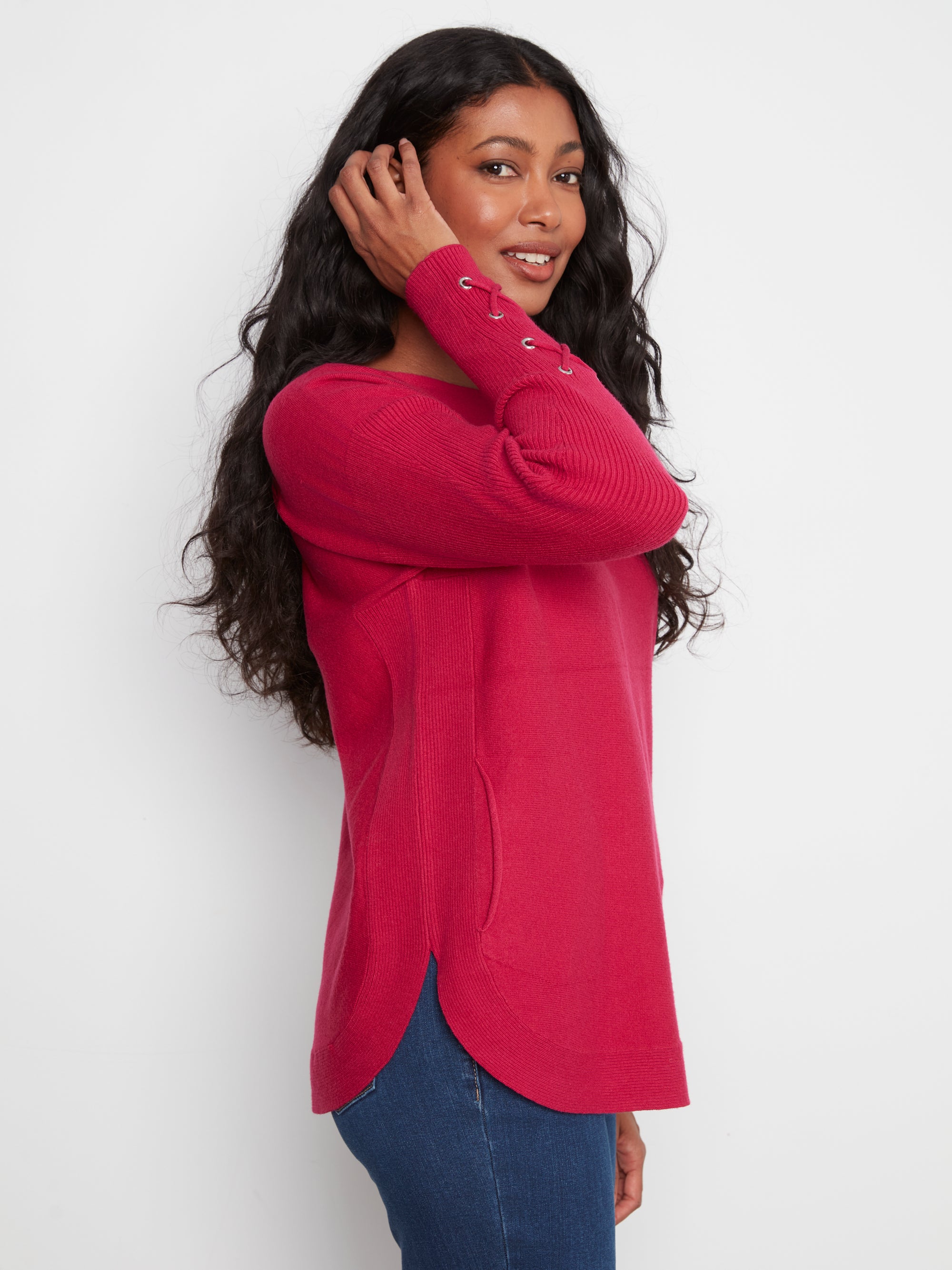 LONG SLEEVE SWEATER | BOAT NECK-Jackets & Sweaters-CHARLIE B-Coriander