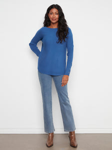 LONG SLEEVE SWEATER | BOAT NECK-Jackets & Sweaters-CHARLIE B-Coriander