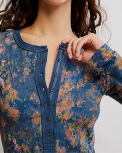L/S TEE | JAMIE HENLEY PRINTED-Tops-FREE PEOPLE-Coriander