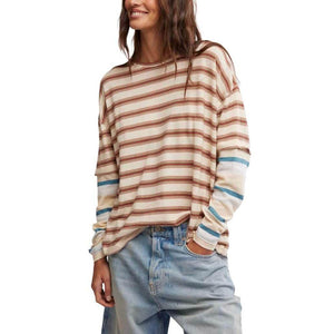 LONG SLEEVE TEE | NINA STRIPED-Tops-FREE PEOPLE-XSMALL-NEUTRAL COMBO-Coriander