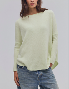 LONG SLEEVE THERMAL TOP | LATTE BLUES-Tops-FREE PEOPLE-Coriander