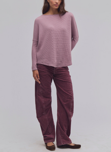 LONG SLEEVE THERMAL TOP | LATTE BLUES-Tops-FREE PEOPLE-Coriander