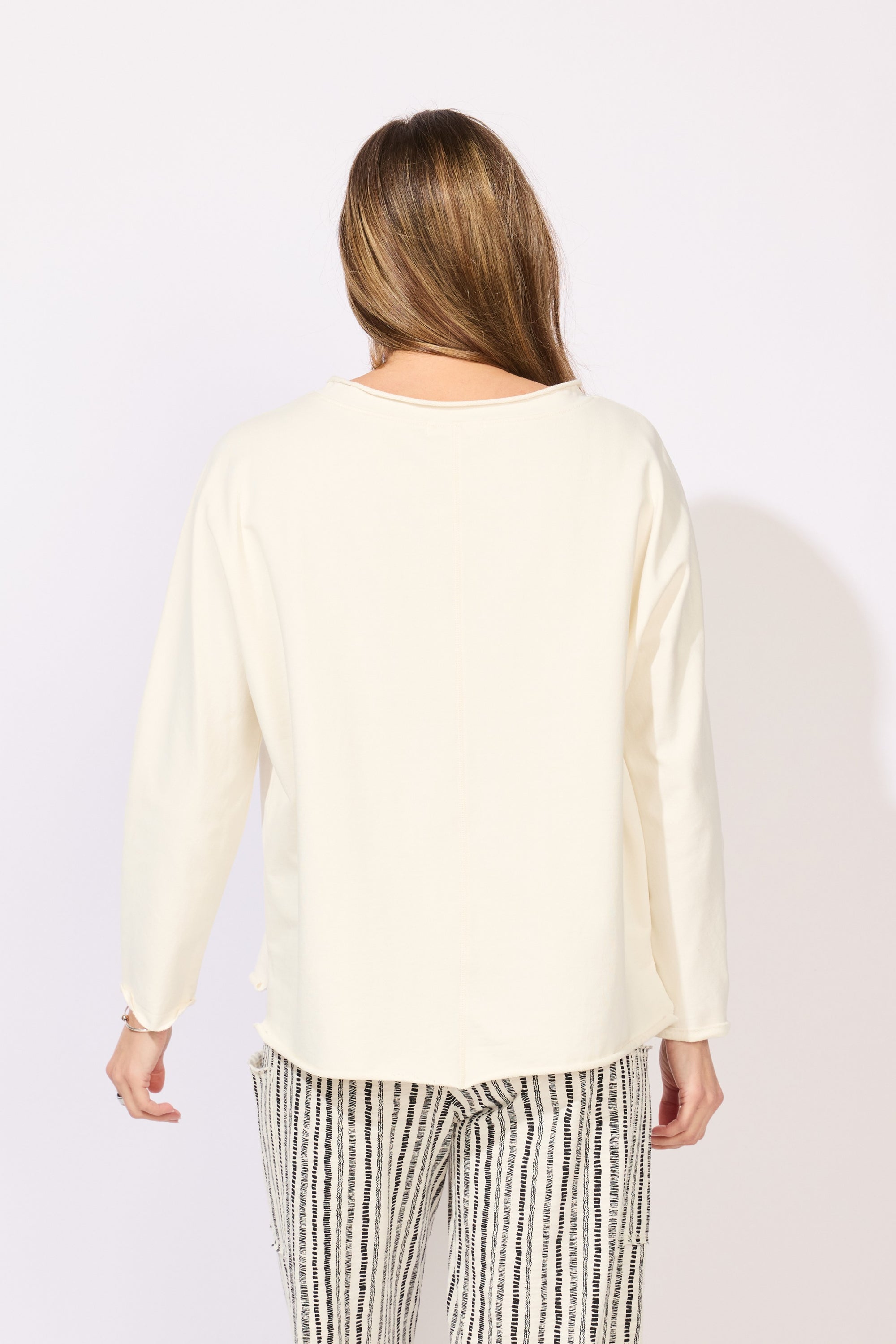 L/S TOP | RELAXED ROLL NECK-Tops-ESCAPE-Coriander