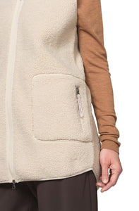LONG VEST | BONDED PILE-Jackets & Sweaters-ILSE JACOBSEN-Coriander