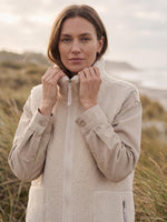 LONG VEST | BONDED PILE-Jackets & Sweaters-ILSE JACOBSEN-36-KIT144-Coriander