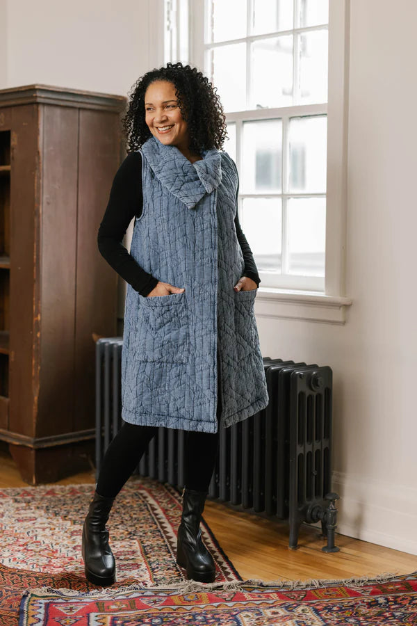 LONG VEST | HAYDEN-Jackets & Sweaters-SHANNON PASSERO-Coriander
