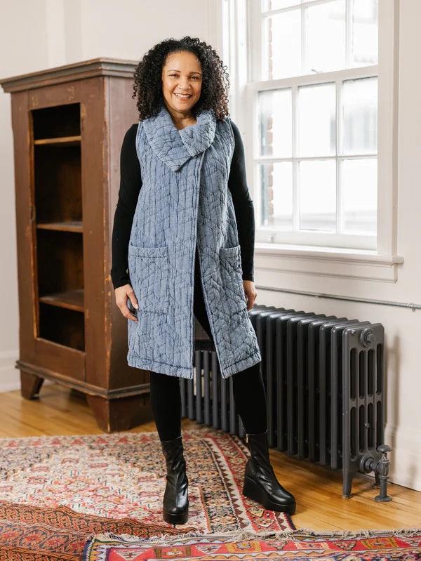LONG VEST | HAYDEN-Jackets & Sweaters-SHANNON PASSERO-Coriander