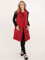 LONG VEST | MEREDITH-Jackets & Sweaters-SHANNON PASSERO-SMALL-RED-Coriander