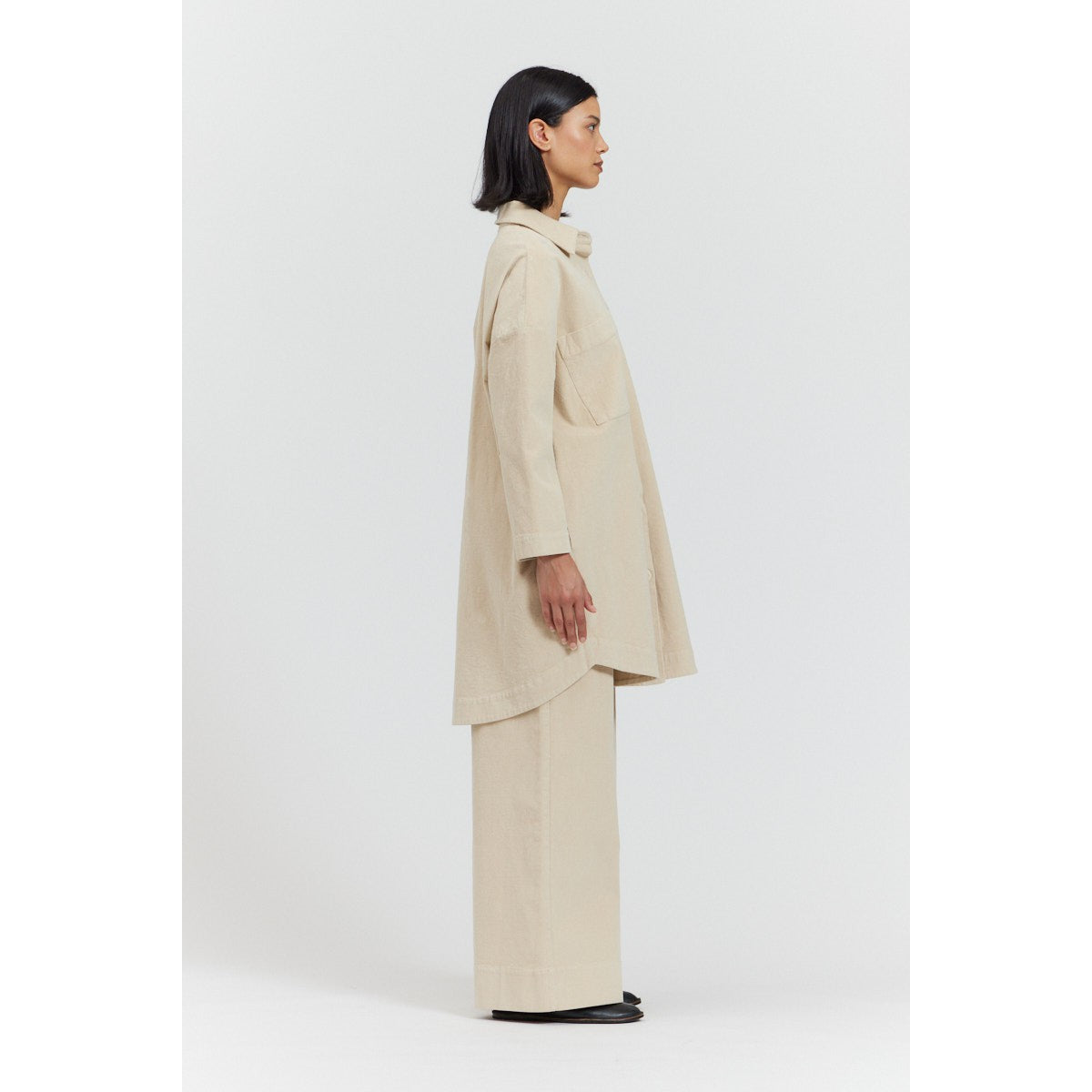 LONGLINE CORDUROY JACKET-Jackets & Sweaters-THERE-ELSEWHERE-Coriander