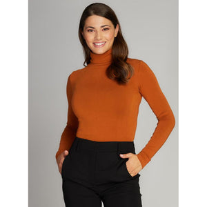 LONGSLEEVE TURTLENECK-Basics-CEST MOI-ONE SIZE-GINGER-Coriander