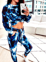 LOUNGE SET | ELECTRIC BLUE TIE DYE-Loungewear-FORNIA-XSMALL-ELECTRIC BLUE TIE DYE-Coriander