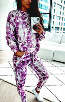 LOUNGE SET | ELECTRIC PURPLE-Loungewear-FORNIA-XSMALL-ELECTRIC PURP TIEDYE-Coriander