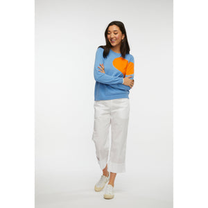 LOVE PATCH SWEATER-Jackets & Sweaters-ZAKET & PLOVER-Coriander