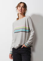 LOVESTRUCK SWEATER-Jackets & Sweaters-ZAKET & PLOVER-XSMALL-MARL-Coriander