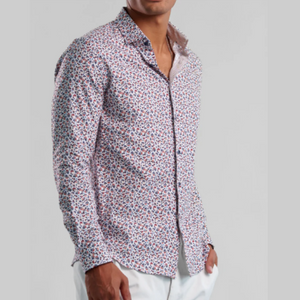 L/S BUTTON UP SHIRT | WILDFLOWER-Shirt-STONE ROSE-SMALL-LIGHT BLUE-Coriander