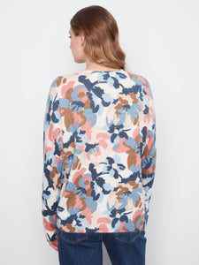 L/S PULLOVER SWEATER | REVERSIBLE PRINT: DREAM-Jackets & Sweaters-CHARLIE B-Coriander