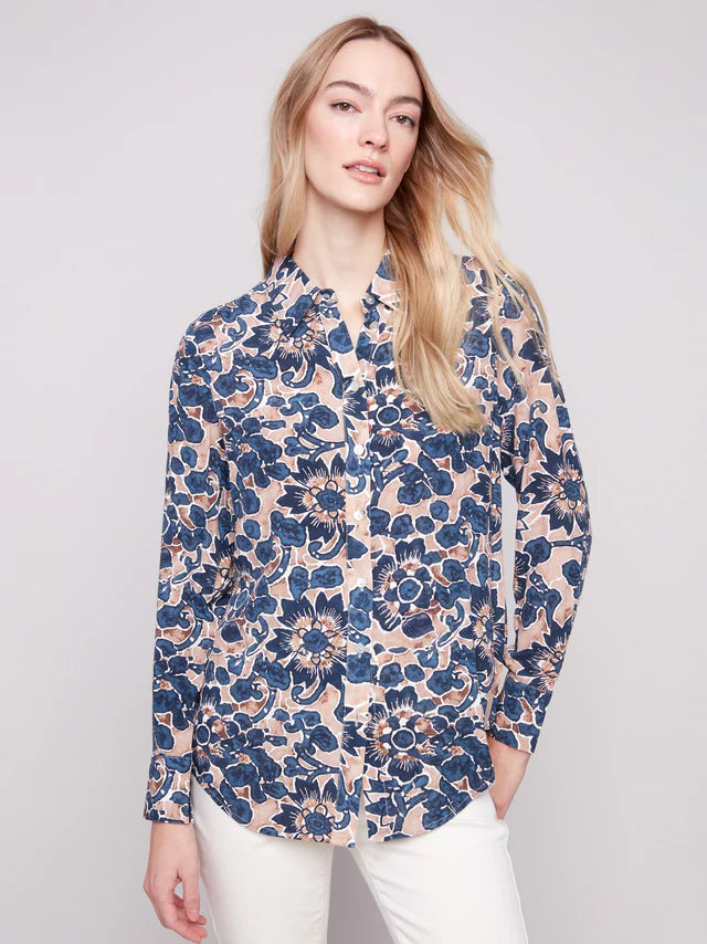 L/S SHIRT | BUTTON DOWN: CAVALO-Tops-CHARLIE B-Coriander