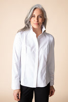 L/S SHIRT | HIDDEN PLACKET-Tops-HABITAT-XSMALL-WHITE-Coriander
