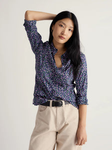 L/S SHIRT | LARISSA: BRIGHT ORCHID and MEADOW-Top-SEASALT-4-BRIGHT ORCHID-Coriander