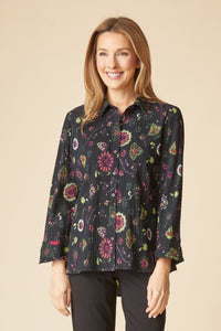 L/S SHIRT | SHAPED CRINKLE-Tops-HABITAT-Coriander