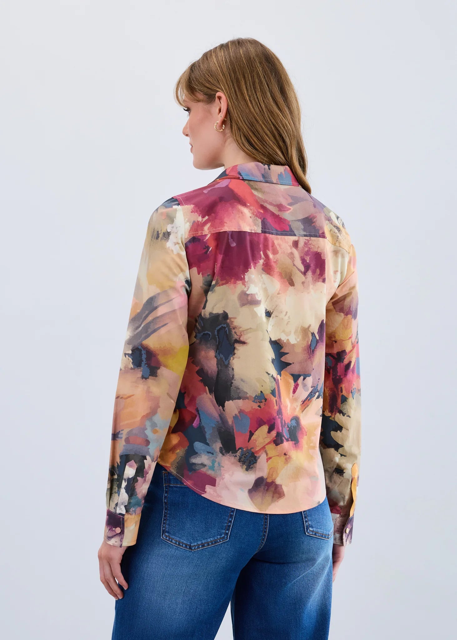 L/S SHIRT | SPLIT NECK: MELANIE-Tops-FRENCH DRESSING JEANS-Coriander