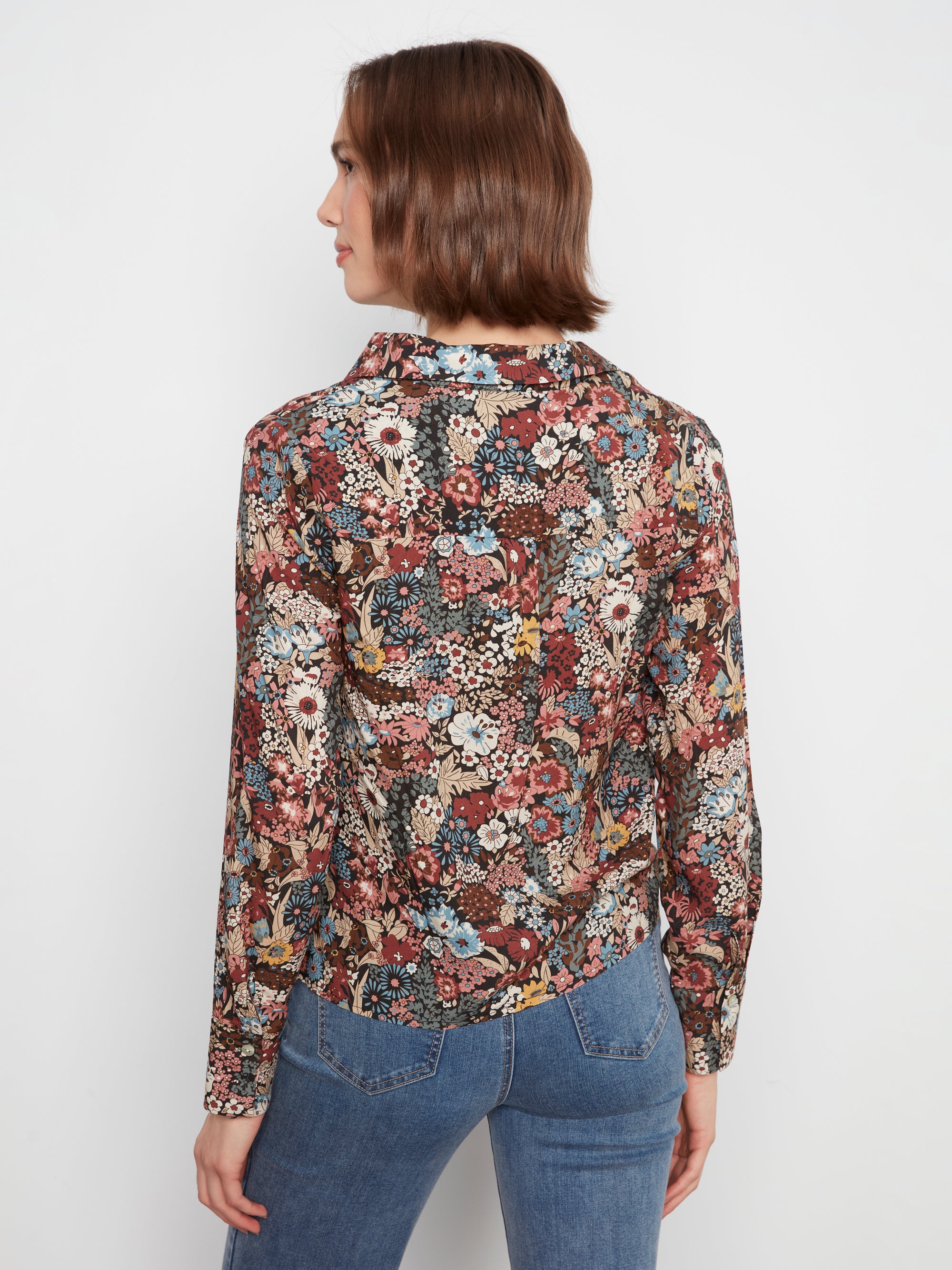 L/S SHIRT | TWISTED FRONT: AZALEA