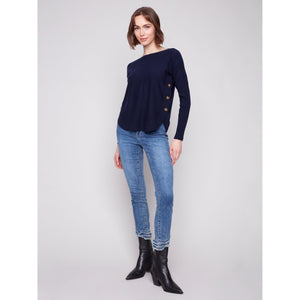 L/S SWEATER | BOAT NECK-Jackets & Sweaters-CHARLIE B-Coriander
