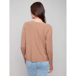 L/S SWEATER | BOAT NECK-Jackets & Sweaters-CHARLIE B-Coriander