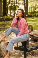 L/S SWEATER | GARMENT DYE-Jackets & Sweaters-FRENCH DRESSING JEANS-XSMALL-FUSCHIA-Coriander