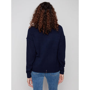 L/S SWEATER | LOVE SOUTACHE CREW NECK-Jackets & Sweaters-CHARLIE B-Coriander