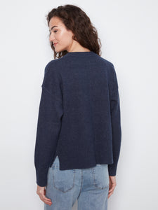 L/S SWEATER | PATCH POCKET SWEATER-Jackets & Sweaters-CHARLIE B-Coriander