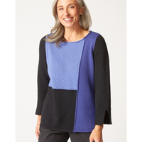 L/S SWEATER | SEAMED PULLOVER-Jackets & Sweaters-HABITAT-SMALL-MIDNIGHT-Coriander
