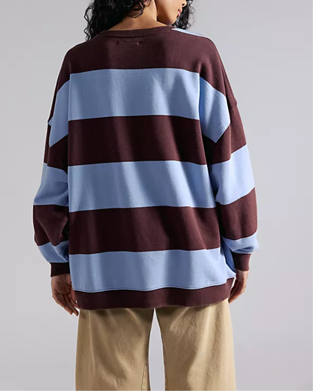 L/S SWEATSHIRT | CLASSIC STRIPE CREW-Tops-FREE PEOPLE-Coriander