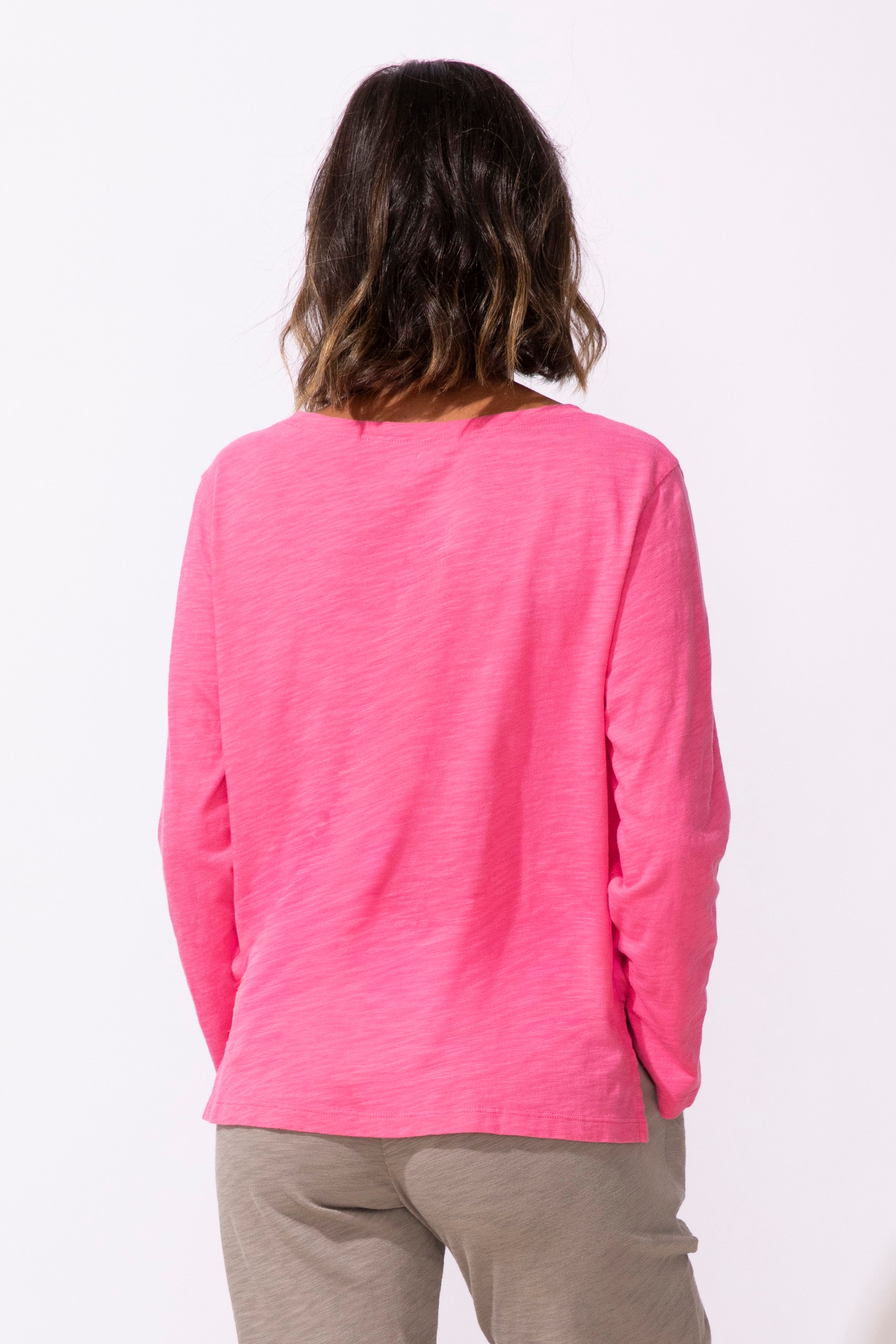 L/S TEE | BOXY HEART-Tops-ESCAPE-Coriander