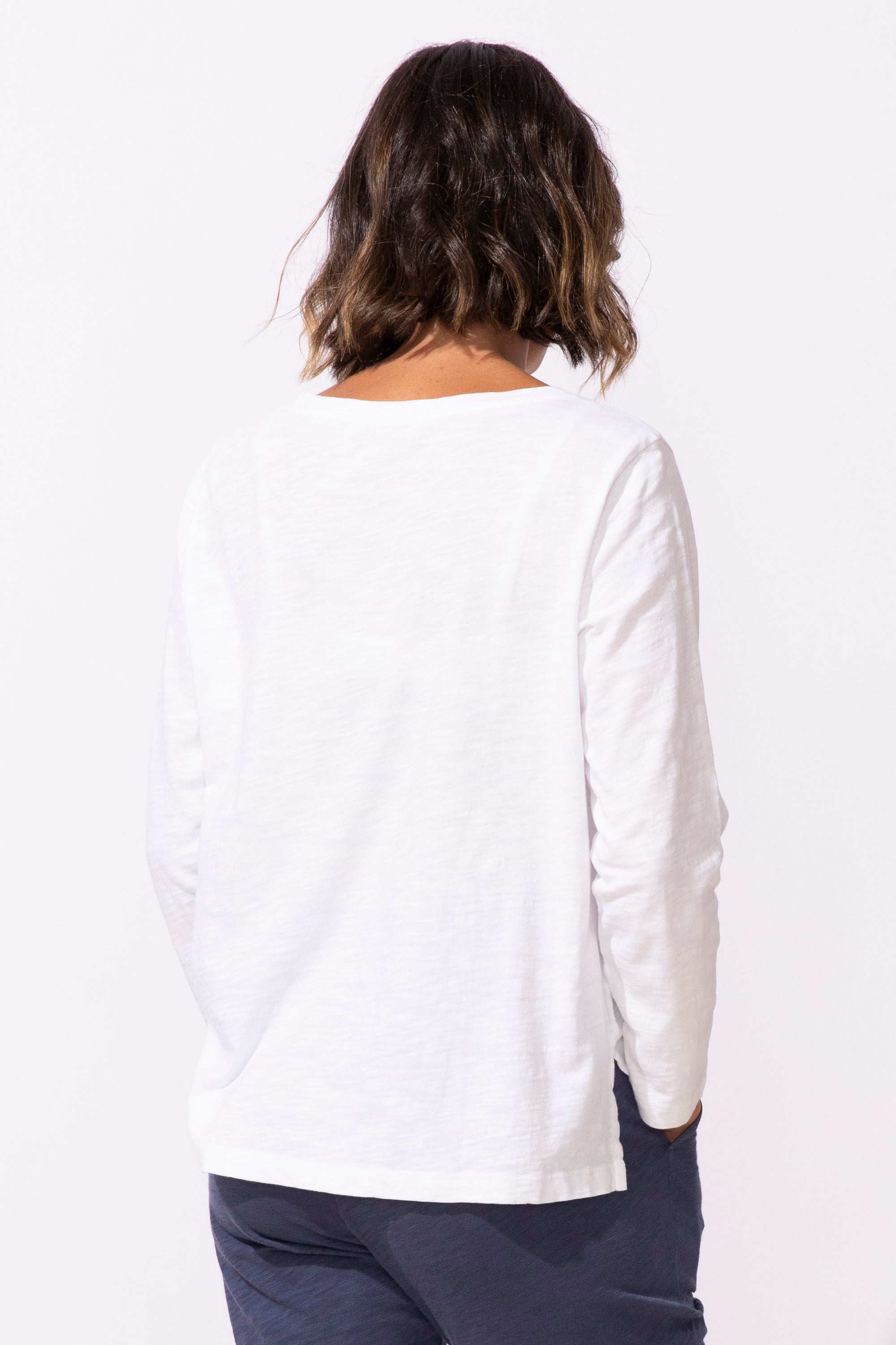 L/S TEE | BOXY TURTLE PRINT-Tops-ESCAPE-Coriander