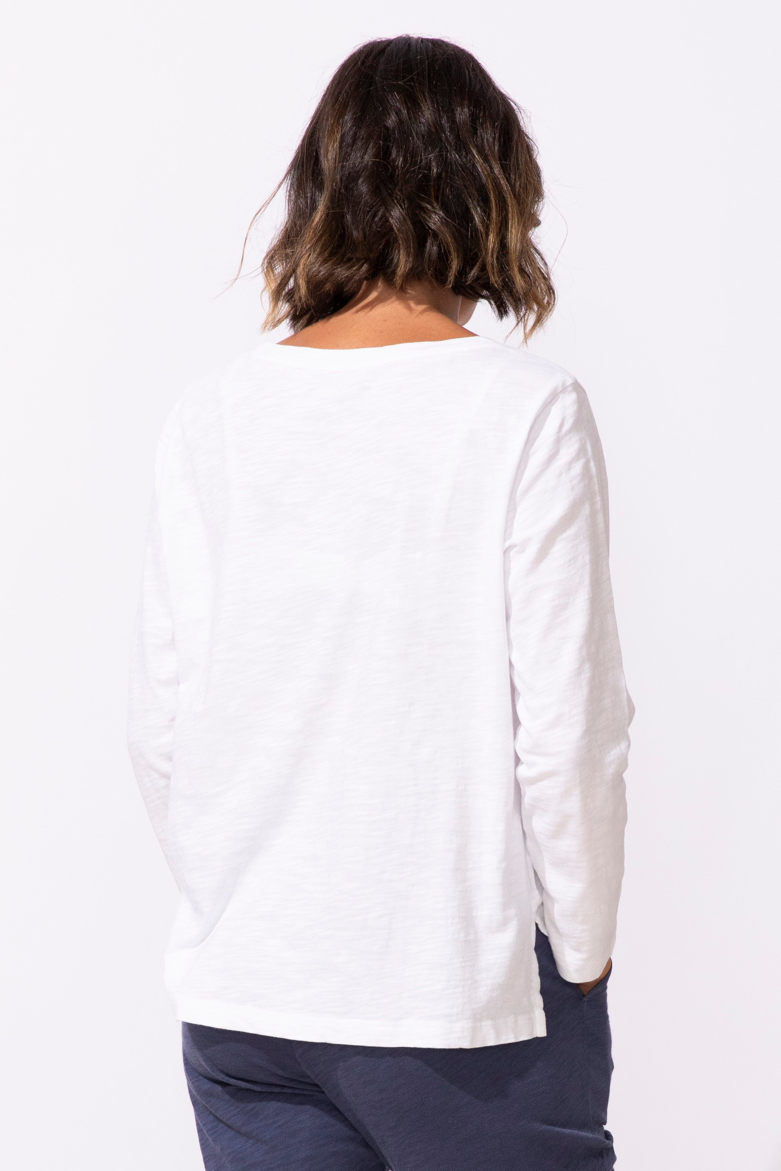 L/S TEE | BOXY TURTLE PRINT-Tops-ESCAPE-Coriander