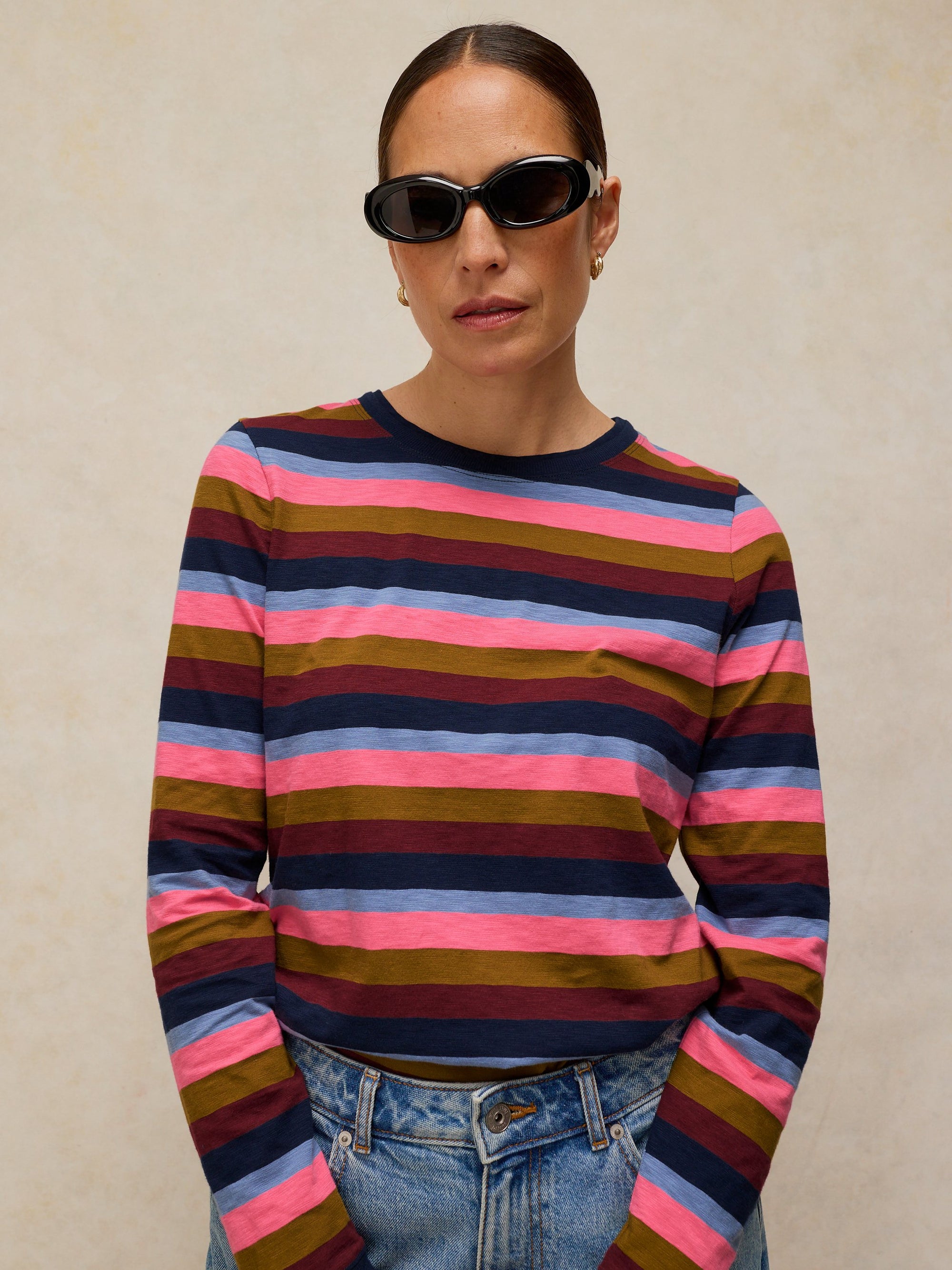 L/S TEE | CLARAL STRIPE-Tops-WHITE STUFF-6-PINK MULTI-Coriander