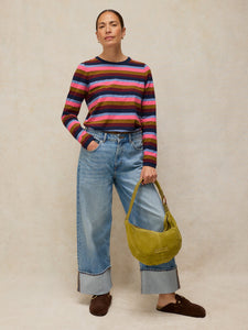 L/S TEE | CLARAL STRIPE-Tops-WHITE STUFF-Coriander