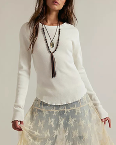L/S TEE | EASY DOES IT-Top-FREE PEOPLE-Coriander
