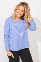 L/S TEE | PERFECT LAYER-Tops-ESCAPE-SMALL-BAJA BLUE-Coriander