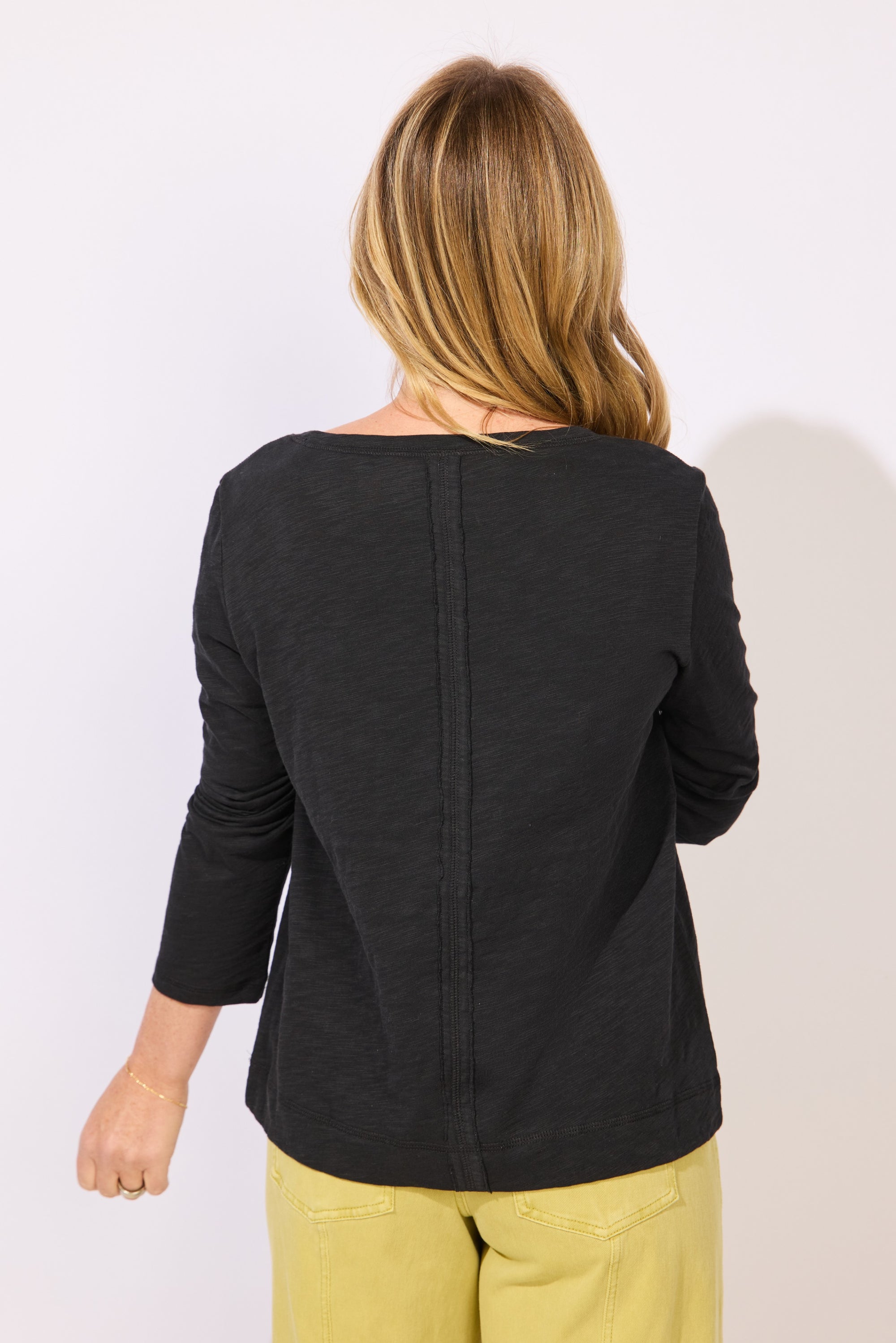 L/S TEE | STAY CENTERED-Tops-ESCAPE-Coriander